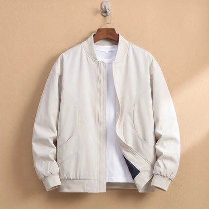 Men's lightweight bomber jacket in Cream 1