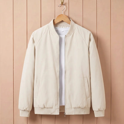 Men's padded bomber jacket in White 1