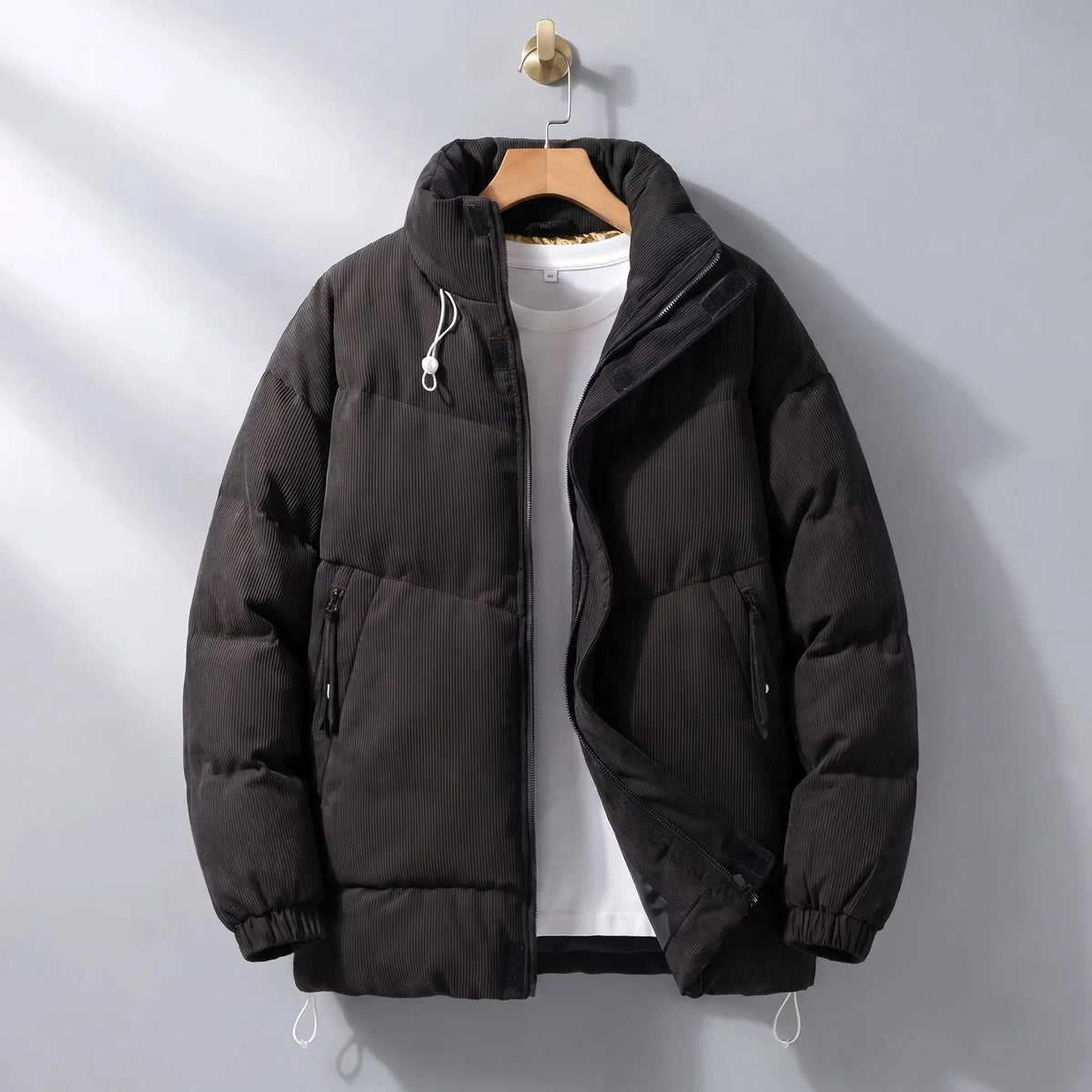 Men's padded puffer jacket in Black 1
