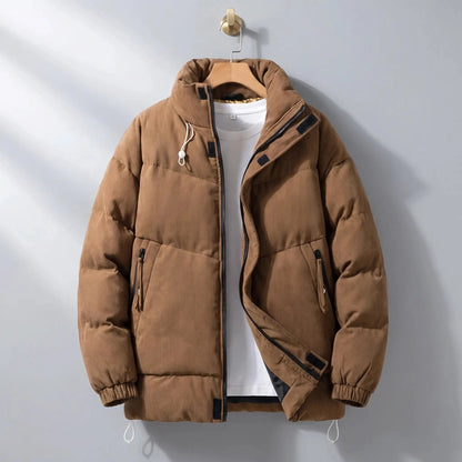 Men's padded puffer jacket in Brown 1