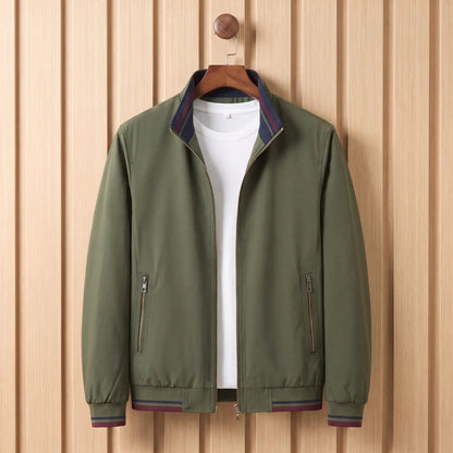 Men's stand-collar jacket in Army Green 1