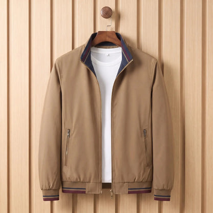 Men's stand-collar jacket in Khaki 1