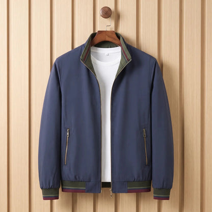 Men's stand-collar jacket in Navy Blue 1