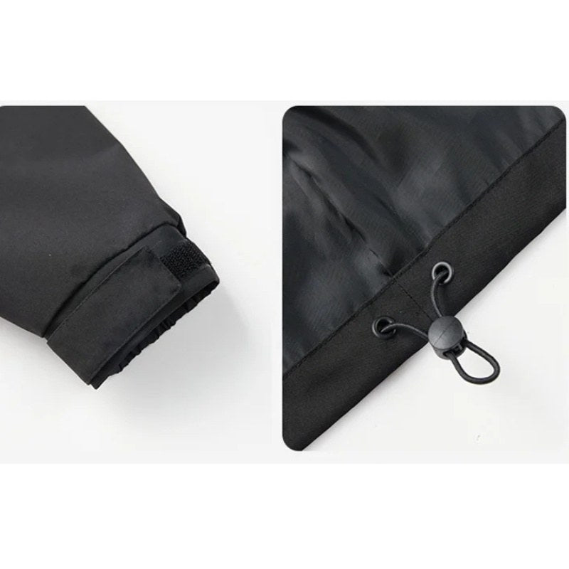 Close view of the sleeve cuff and adjustable drawcord