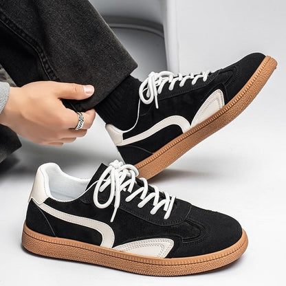 Gresham sneakers in Black being put on