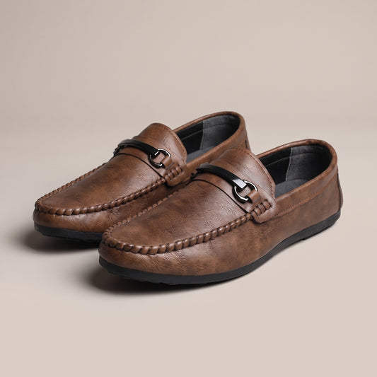 Halsey men's bar loafers hero product only in Brown 0