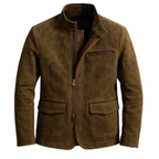 Whitmore suede field jacket in Brown 1