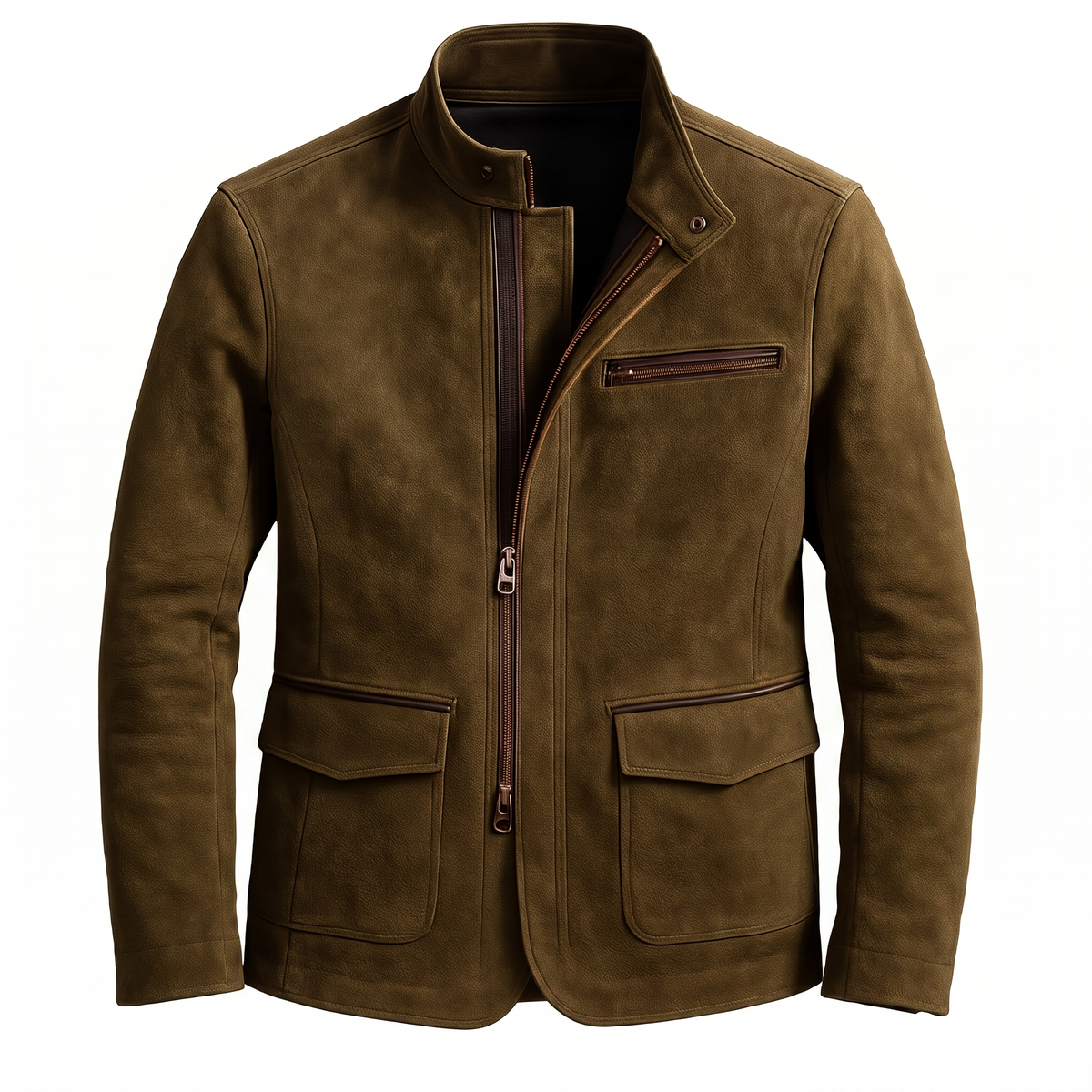 Whitmore suede field jacket in Brown 1