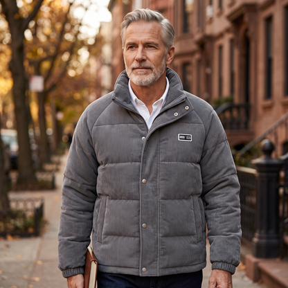 Sutton corduroy jacket in Grey 2