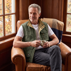 Harlan utility vest in Green/khaki 4