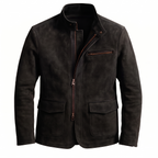 Whitmore suede field jacket in Black 1