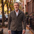 Whitmore suede field jacket in Gray 2