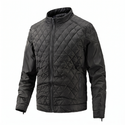 Everett quilted bomber jacket in Black 1