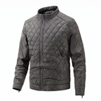 Everett quilted bomber jacket in Grey 1