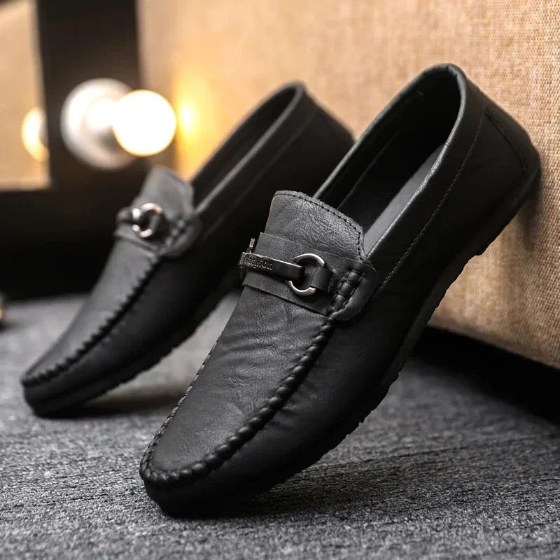 Halsey men's bar loafers in Black 1