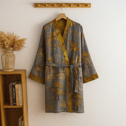 Ellsworth men's lightweight kimono robes in Green 1