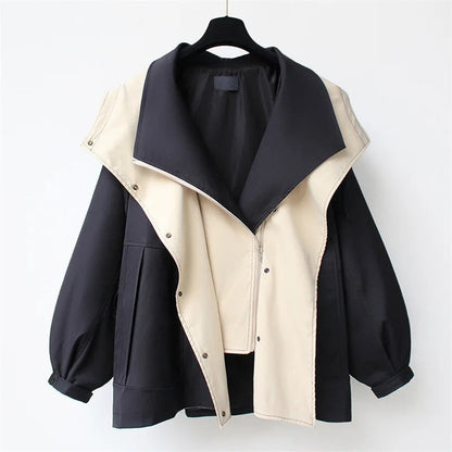 Ingleby two-tone windbreaker in Black 1