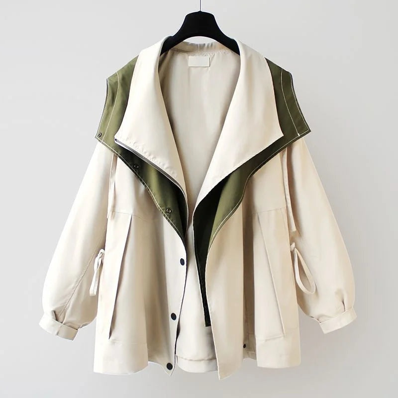 Ingleby two-tone windbreaker in White 1