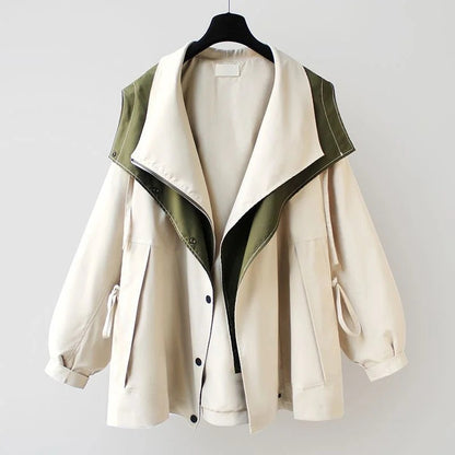 Ingleby two-tone windbreaker in White 1