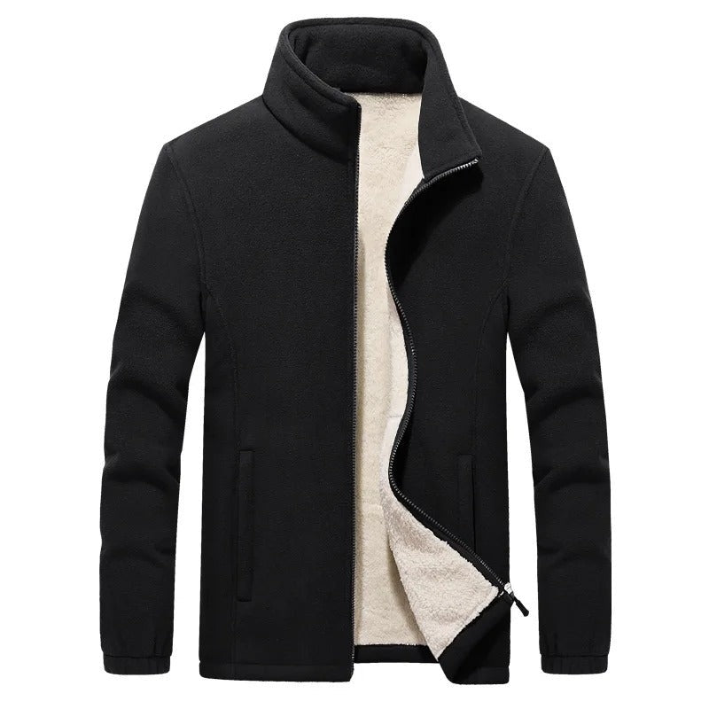 Kellam full-zip fleece jacket in Black 1