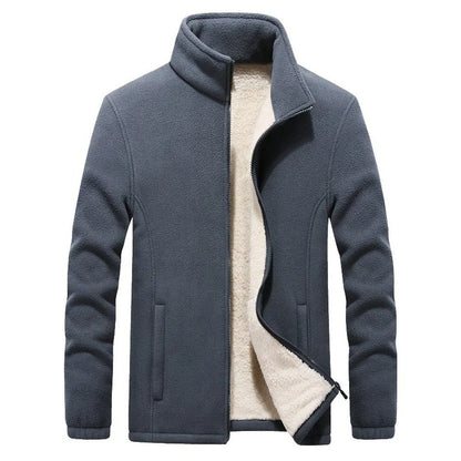 Kellam full-zip fleece jacket in Gray 1