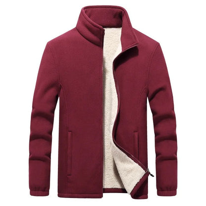 Kellam full-zip fleece jacket in Red 1