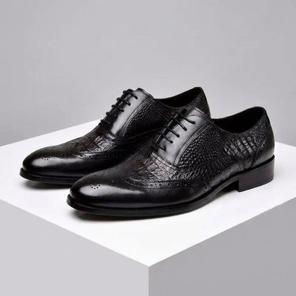 Kendrick brogue oxford shoes in Black 1