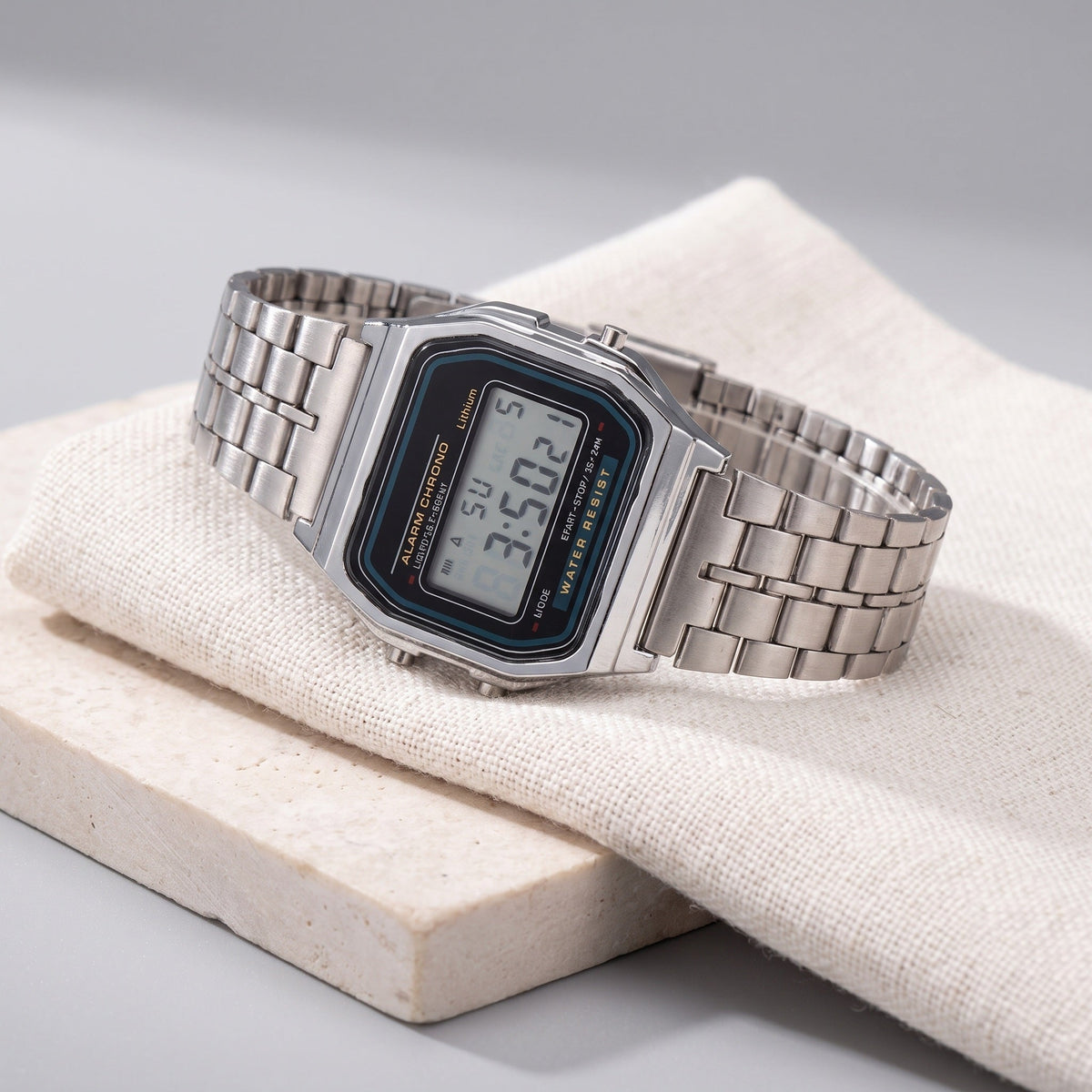 Kesler digital steel watch in Silver 1