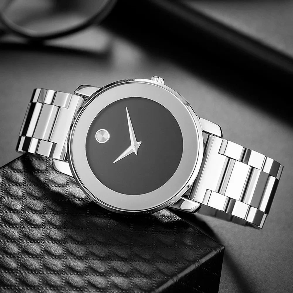 Larkin minimalist steel watch in Silver 1