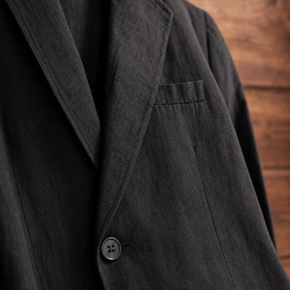 Linen Breeze Blazer close-up quality detail