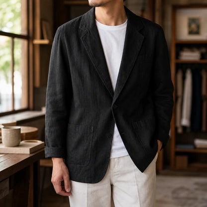 Linen Breeze Blazer lifestyle photo