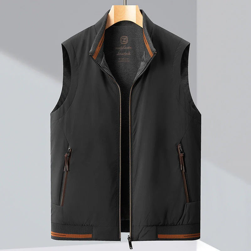 Mercer quilted vest in Classic Black 1