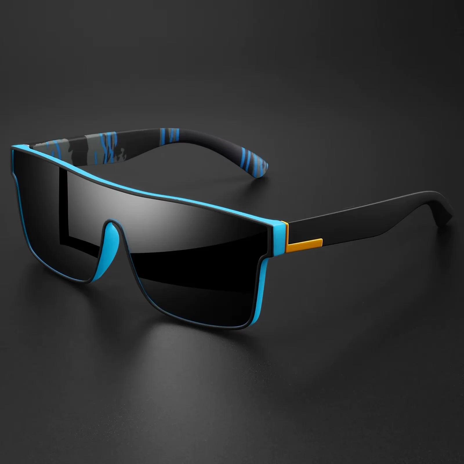 Mirror Shield Sunglasses in Blue