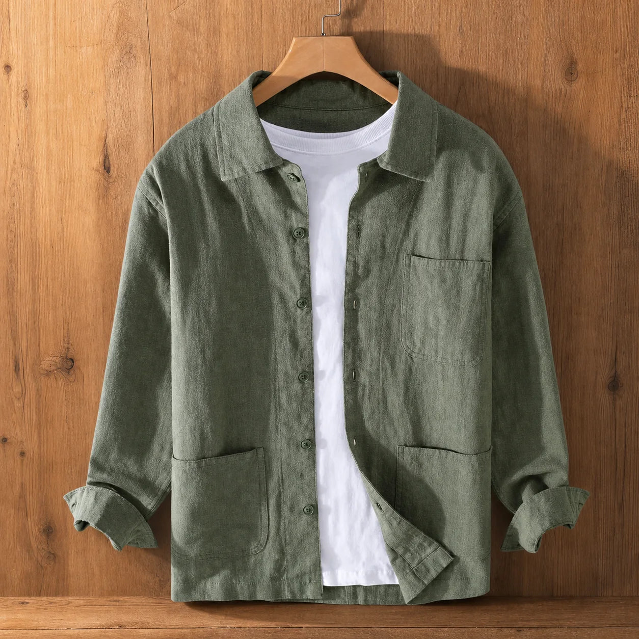 Nomad Weave Shirt Army Green