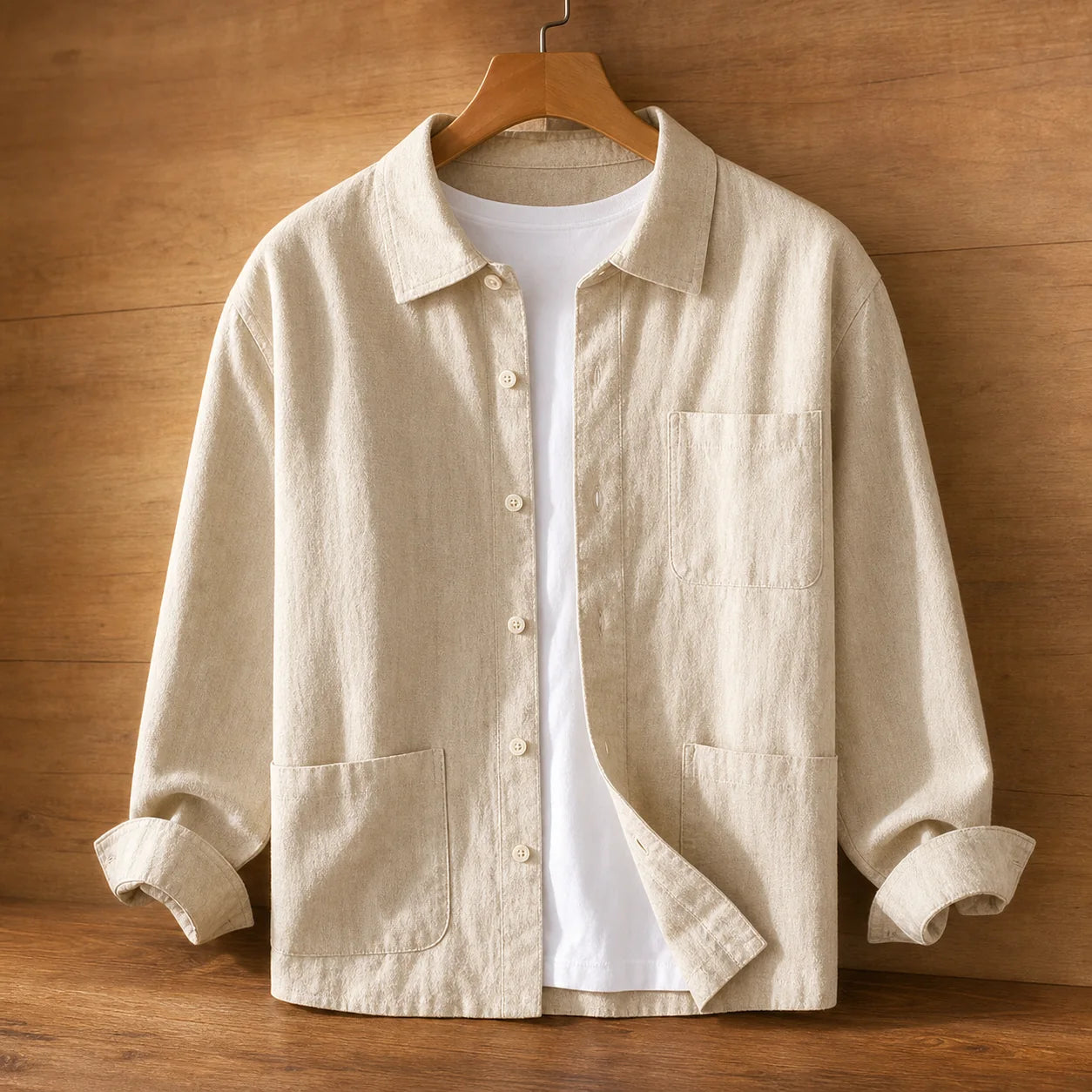 Nomad Weave Shirt Beige