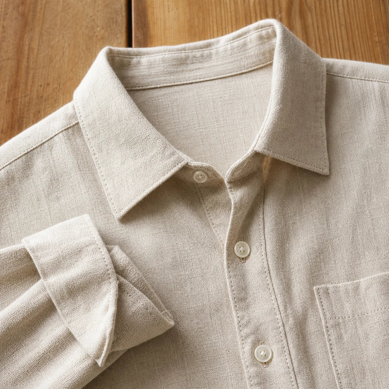 Nomad Weave Shirt Close Up