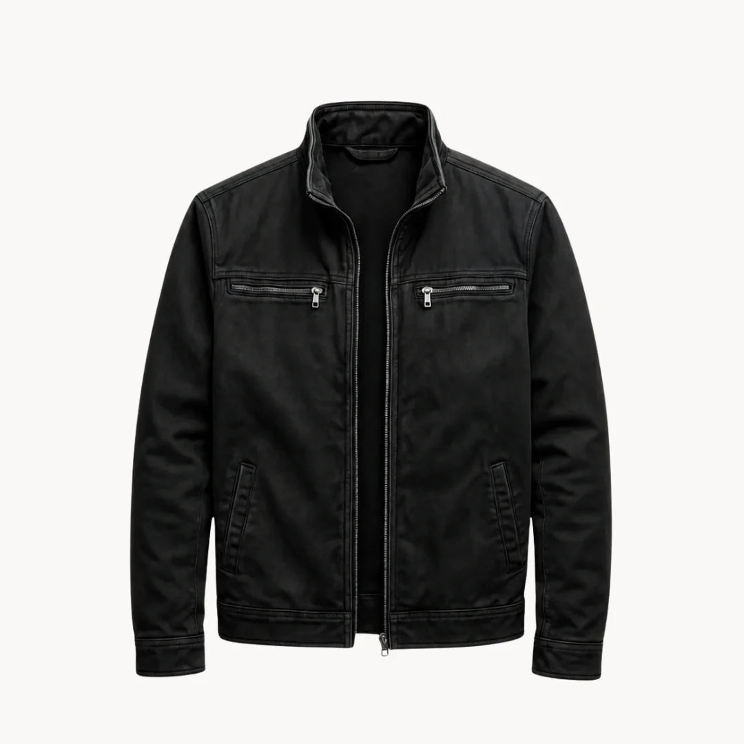 Pemberton men's zip jacket in Classic Black 1