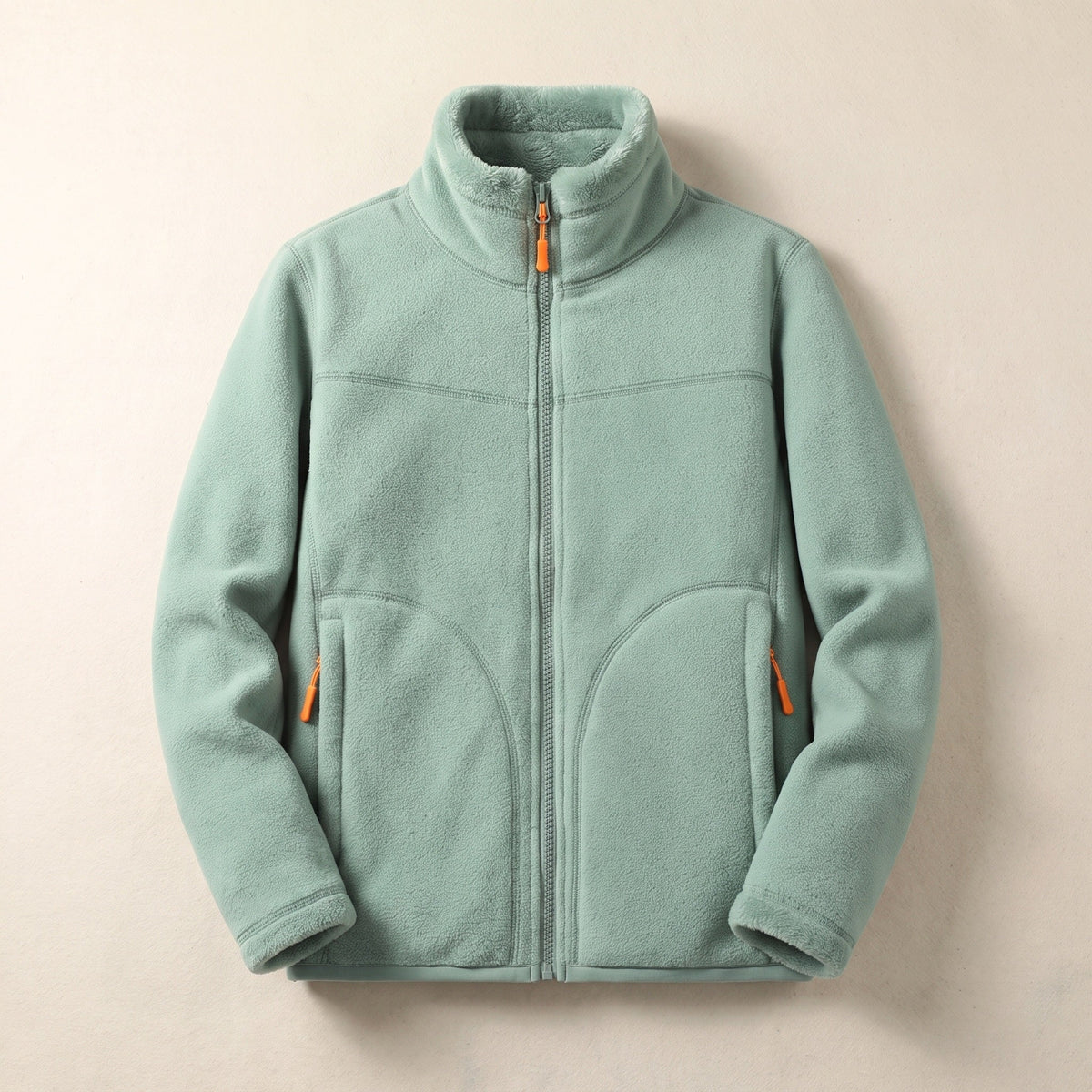 Quentin fleece jacket in Sage Green 1
