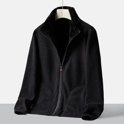 Quentin fleece jacket in Black 1