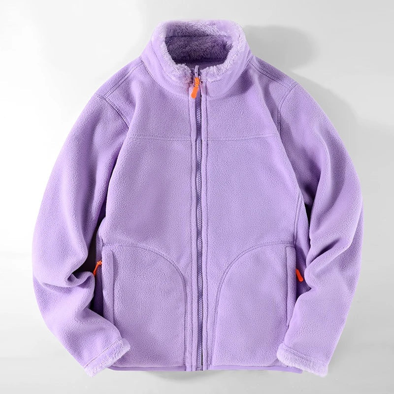 Quentin fleece jacket in Lilac 1