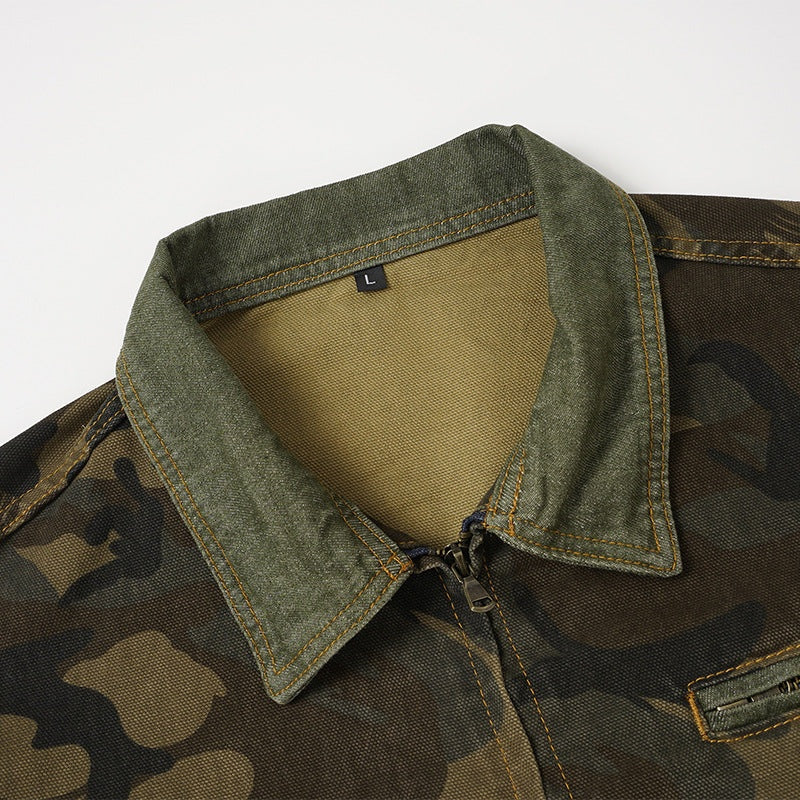 Additional view 6 of the Quigley camo canvas work jacket