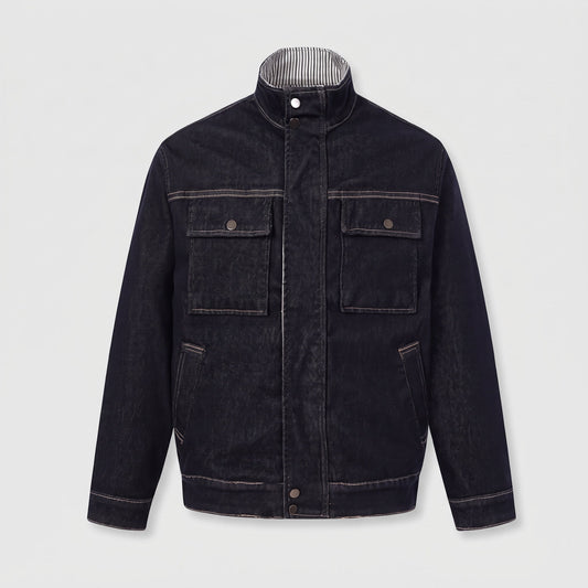 Radford dark indigo denim work jacket in Dark Indigo 1