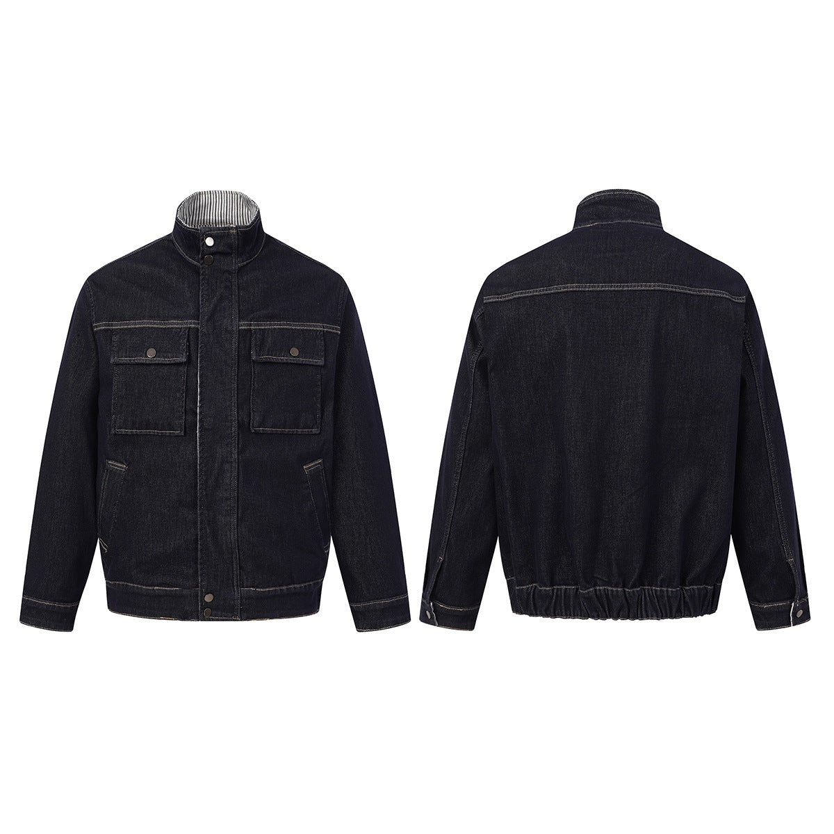 Additional view 1 of the Radford dark indigo denim work jacket