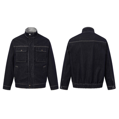 Additional view 1 of the Radford dark indigo denim work jacket