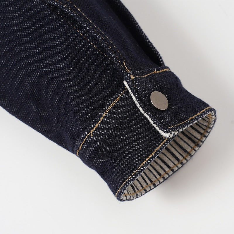 Additional view 8 of the Radford dark indigo denim work jacket