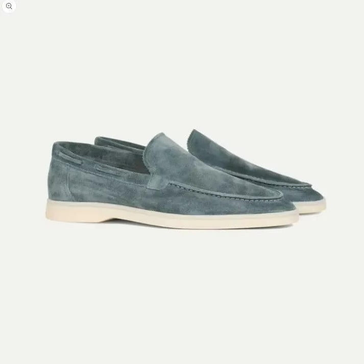 Radnor suede yacht loafers in Blue 1