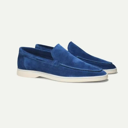 Radnor suede yacht loafers in Sky Blue 1