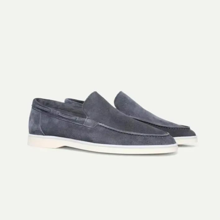 Radnor suede yacht loafers in Dark Gray 1