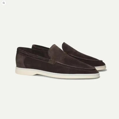 Radnor suede yacht loafers in Dark Brown 1