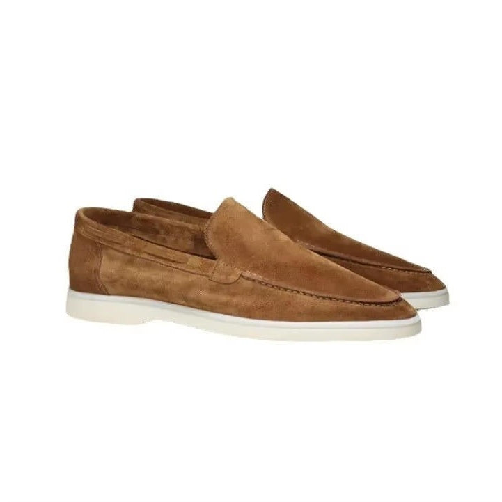 Radnor suede yacht loafers in Brown 1